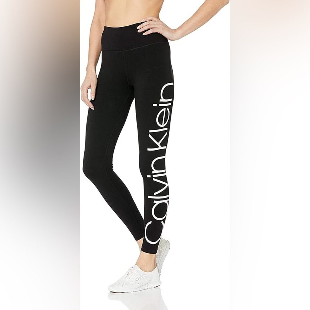 Calvin Klein Performance High-Waist Logo Leggings - M